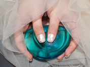 petite nails, short nails white, cute nails and spa, handmade press in nails, monoschic nails