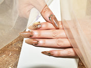 nail designs using rhinestones, nude press on nails, xs almond nails, monoschic nails