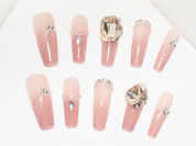 pink press on nails, hot pink press on nails near me