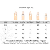 monoschic nails size charts